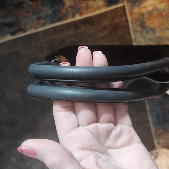 Coach Black Colette Large Monogram And Leather Shoulder Bag Like New Condition - Picture 10 of 15